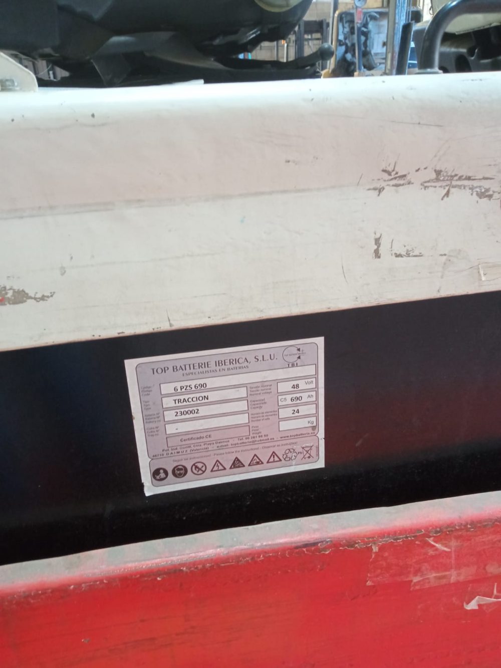 CARRETILLA ELÉCTRICA NISSAN GN01L16U -1.6 Kg OCASIÓN - PRECIO: 8.300 € - Imagen 8