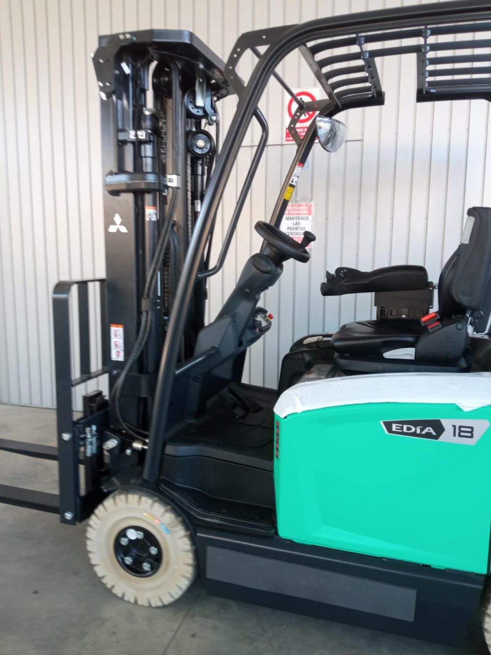 CARRETILLA ELEVADORA ELÉCTRICA MITSUBISHI FB18CN2 18 EDÍA Litio-NUEVA-PRECIO: 43.700 € - Imagen 15
