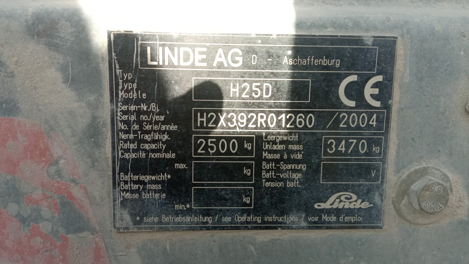 CARRETILLA ELEVADORA DIÉSEL LINDE H25D - F-801 -PRECIO: 5.500 € - Imagen 5