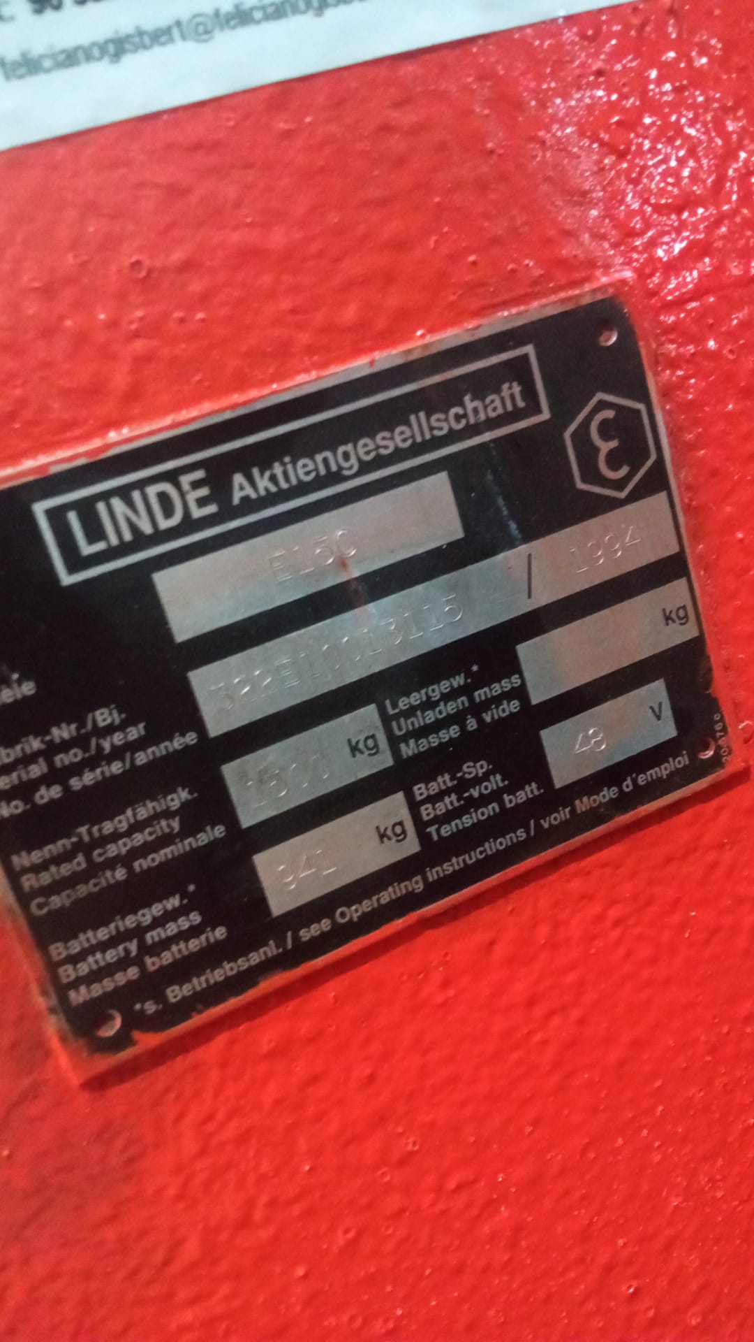 CARRETILLA ELEVADORA ELÉCTRICA LINDE E15 - 1.500 Kg - OCASIÓN- PRECIO: 9.500 € - Imagen 9